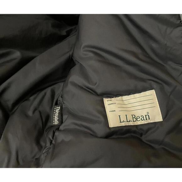 LL Bean Jacket Youth Size Large 14-16 Full Zip Hooded Pockets Lined Winter Boys - Picture 4 of 5